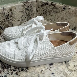 Lucky Brand White Textured Sneakers